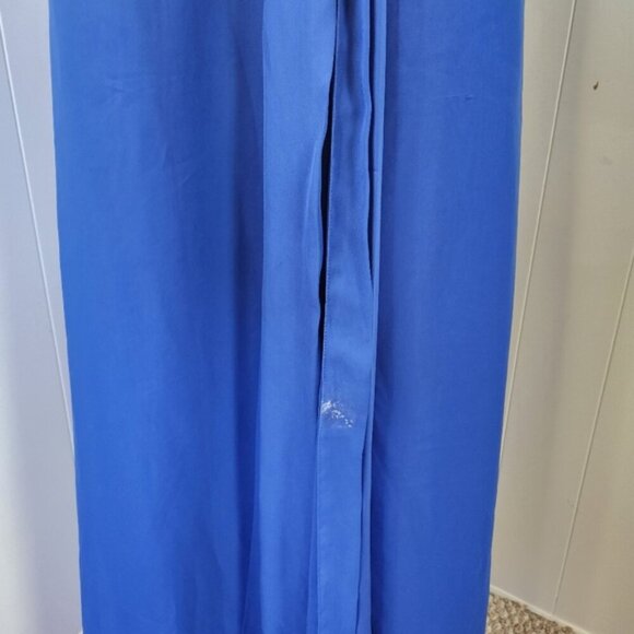 Symphony of Venus Cobalt Blue Strapless Maxi Dress Formal Gown Prom Bridesmaid - Picture 11 of 15